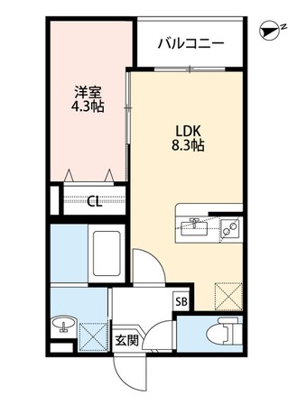 大和田駅 徒歩10分 1階の物件間取画像